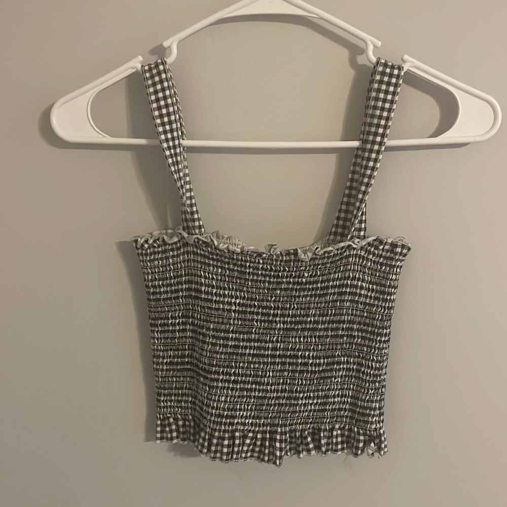 Gingham Crop Top